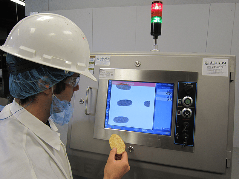 Personnel inspecting a customers contaminated product